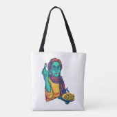 Sassy Denim Tote/Louise says it all Draagtas (Achterkant)