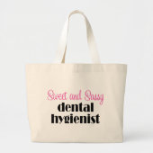 Sassy Dental Hygienist Canvas tas (Voorkant)