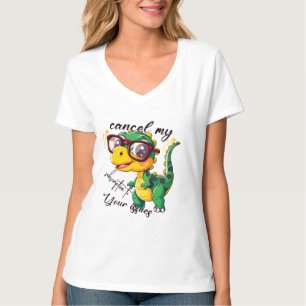 Sassy Dino Dames T-shirt – "Annuleer mijn abonneme