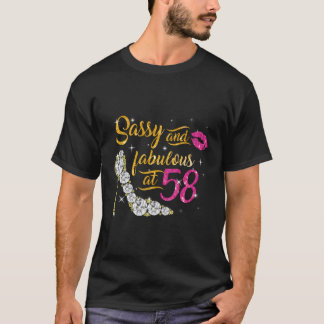 Sassy en fabelachtig bij 58 58e schoenen t-shirt