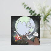 Sassy en het Santa Briefkaart (Staand voorkant)