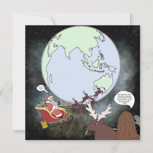 Sassy en het Santa Briefkaart (Voorkant)