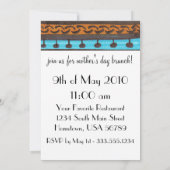 Sassy en Sweet Moederdag Brunch Uitnodiging (Achterkant)