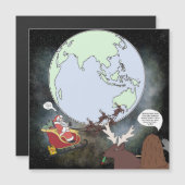 Sassy et Père Noël Magnet (Devant / Derrière)
