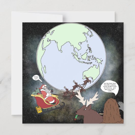 Sassy et Père Noël Magnet (Recto)
