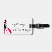 Sassy Flight Attendant Bagagelabel (Voorkant horizontaal)