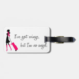 Sassy Flight Attendant Bagagelabel