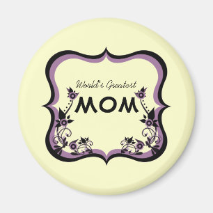 Sassy Floral World's grootste mam Magnet Magneet