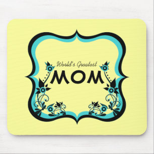 Sassy Floral World's grootste mama Mousepad Muismat