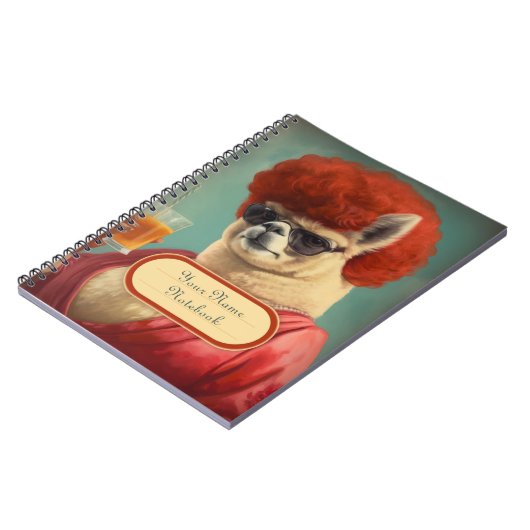 Sassy Funny Llama Spiral Notitieboek (Linkerzijde)