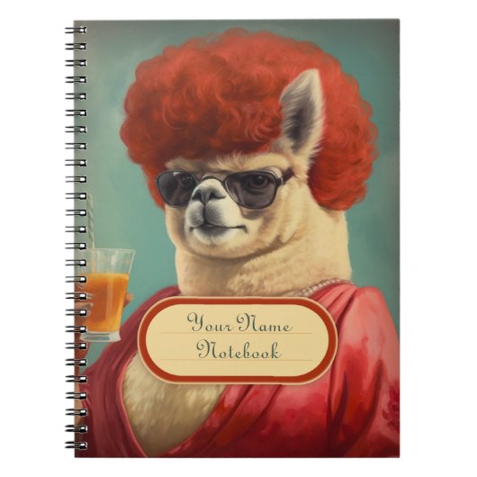 Sassy Funny Llama Spiral Notitieboek (Voorkant)
