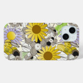 Sassy geel bloemig Case-Mate iPhone case (Achterkant (horizontaal))