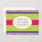 Sassy Girl Bedankt Briefkaart (Voorkant / Achterkant)