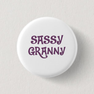 Sassy Granny Grandmoeder Ronde Button 3,2 Cm