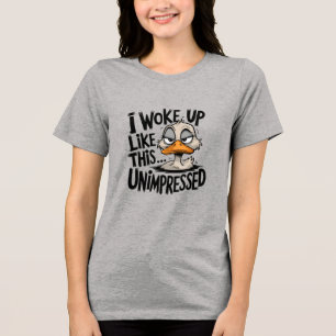 Sassy Graphic - Grappig niet onder de indruk T-shi Tri-Blend Shirt