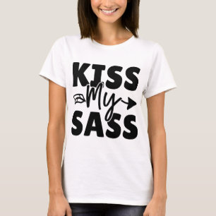 Sassy Graphic T-shirt met Attitude