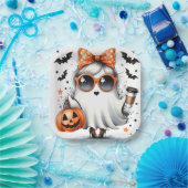 Sassy Halloween Ghost / Party Papieren Bordje (Feest)