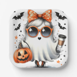 Sassy Halloween Ghost / Party Papieren Bordje