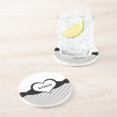 Sassy Heart Fishnet Love Dessous de verre (Côté)