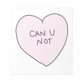 Sassy Heart: Kan je niet? Notitieblok