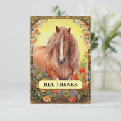 Sassy Horse Bedankkaart (Staand voorkant)
