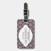 Sassy HOT Pink, persoonlijk Label voor standaard a Bagagelabel (Voorkant verticaal)