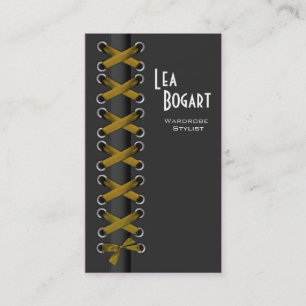 Sassy Lace Up Costume Designer Visitekaartje