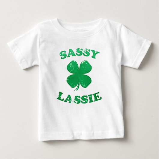 Sassy Lassie St. Patrick's Day Baby T-Shirt (Devant)