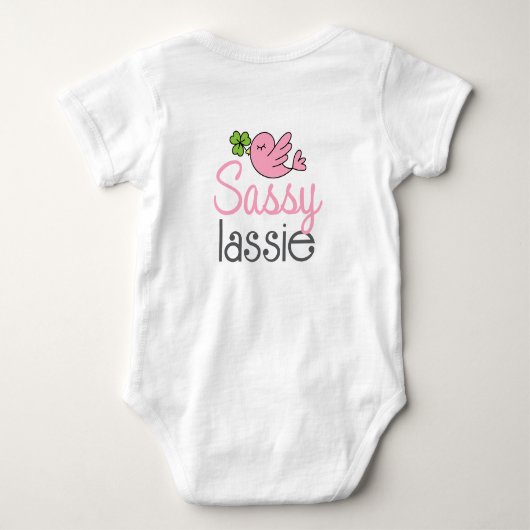 Sassy Lassie St Patrick's Day meisjes Romper (Achterkant)