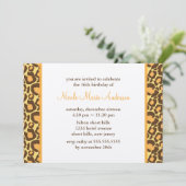 Sassy Leopard Print Verjaardag Kaart (Staand voorkant)