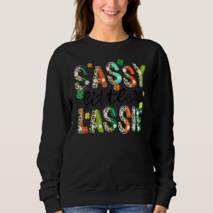 Sassy Little Lassie St. Patrick's Day Cute Shamroc Trui