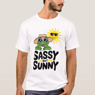 Sassy maar Sunny Frog Design – Grappige Zomerkoffi T-shirt