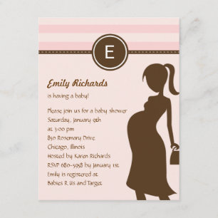 Sassy Mam Baby shower Uitnodiging - Roze