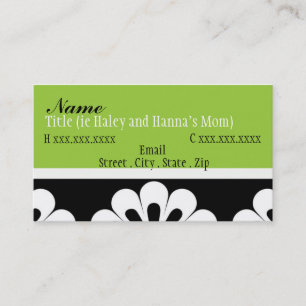 Sassy Mama Card Contactkaartje