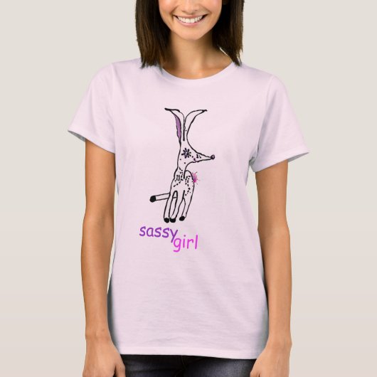 sassy meisje t-shirt (Voorkant)