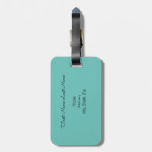 Sassy Mermaid Bagagelabel (Achterkant verticaal)