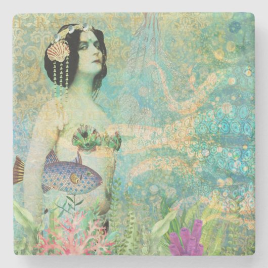 Sassy Mermaid Onderzetter (Voorkant)