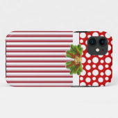 Sassy Modern Kerstmis iPhone Case (Achterkant (horizontaal))
