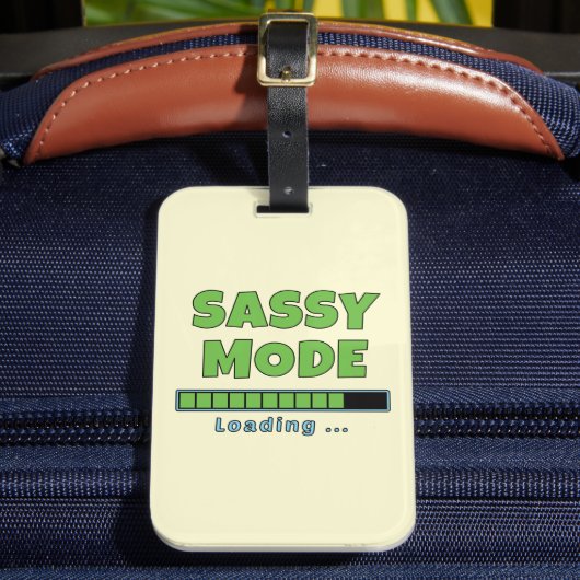 Sassy Modus Laden … Bagagelabel (Voorkant Insitu 2)