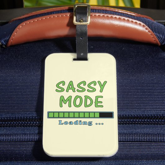 Sassy Modus Laden … Bagagelabel (Voorkant Insitu 2)