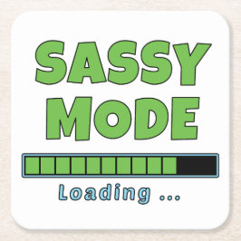 Sassy Modus Laden … Vierkante Kartonnen Onderzetter