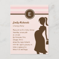 Sassy Mom Baby shower Invitation - rose