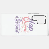 Sassy "Nap Queen" Pastel Typography Samsung Galaxy Hoesje (Achterkant horizontaal)