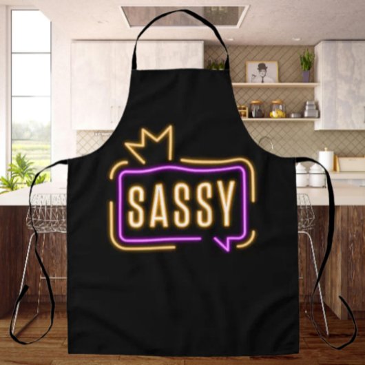 Sassy Neon Glow Apron – Bold Attitude Schort