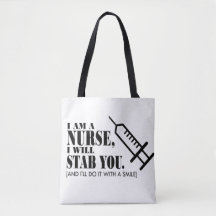 Sassy Nurse Canvas tas