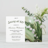 SASSY OP UITNODIGING VAN 60 FEESTEN (Staand voorkant)