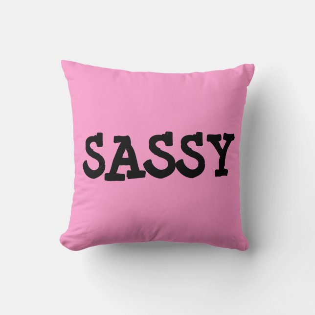SASSY, oreiller à jetons de coton, rose (Recto)
