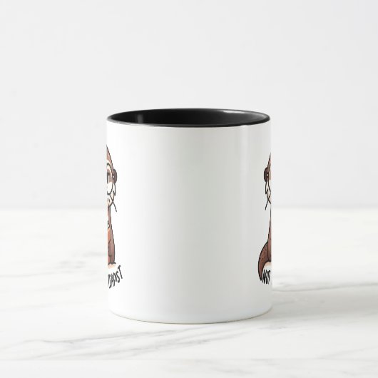 Sassy Otter met bril - "Niet uw therapeut" Mok (Midden)