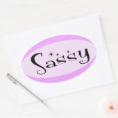 Sassy Ovale Sticker (Envelop)