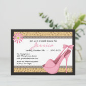 Sassy Pink Heels et Leopard Invitation (Debout devant)